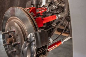 Chevrolet Camaro Control Arms - Rear - UMI Performance - Adjustable, Roto-Joints - Red - `16-`24